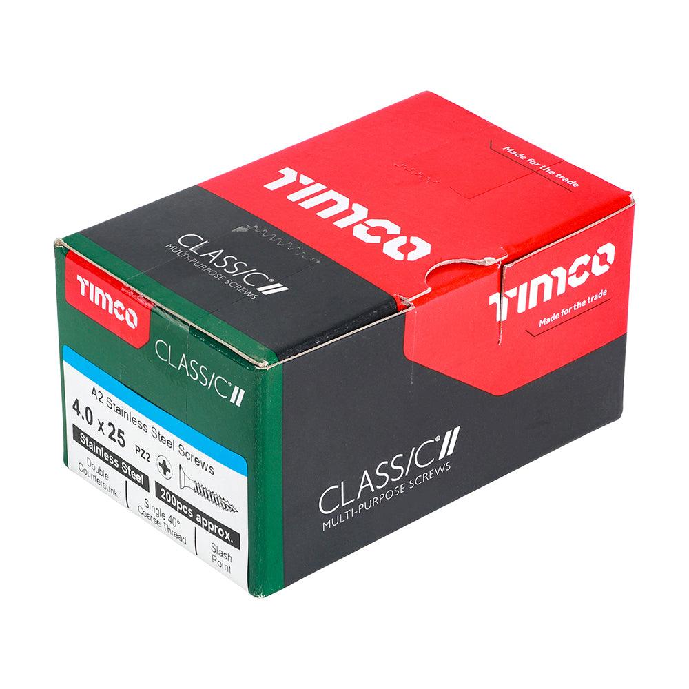 TIMCO Classic Multi-Purpose Countersunk A2 Stainless Steel Woodcrews