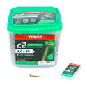 TIMCO C2 Strong-Fix Multi-Purpose Premium Countersunk Gold Woodscrews