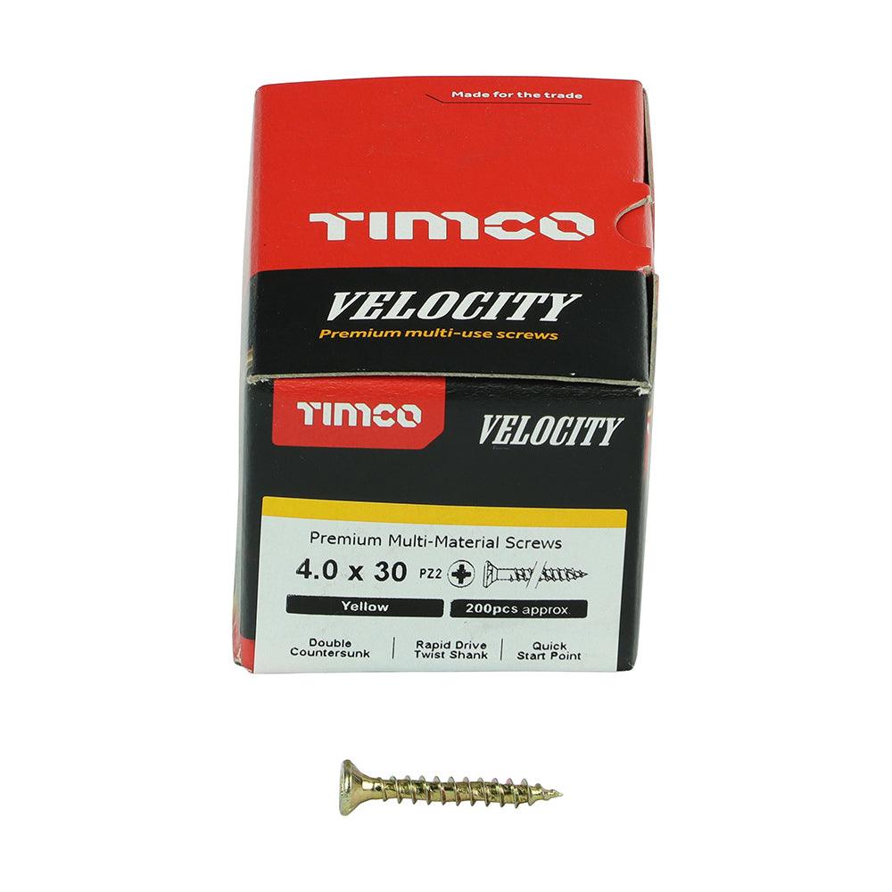 TIMCO Velocity Premium Multi-Use Countersunk Gold Woodscrews