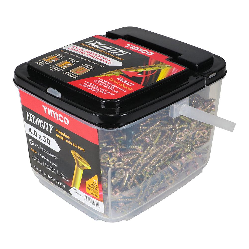 TIMCO Velocity Premium Multi-Use Countersunk Gold Woodscrews