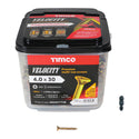 TIMCO Velocity Premium Multi-Use Countersunk Gold Woodscrews