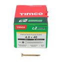 TIMCO C2 Strong-Fix Multi-Purpose Premium Countersunk Gold Woodscrews