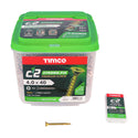 TIMCO C2 Strong-Fix Multi-Purpose Premium Countersunk Gold Woodscrews