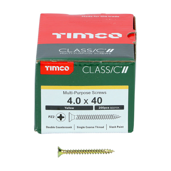 TIMCO Classic Multi-Purpose Countersunk Gold Woodscrews