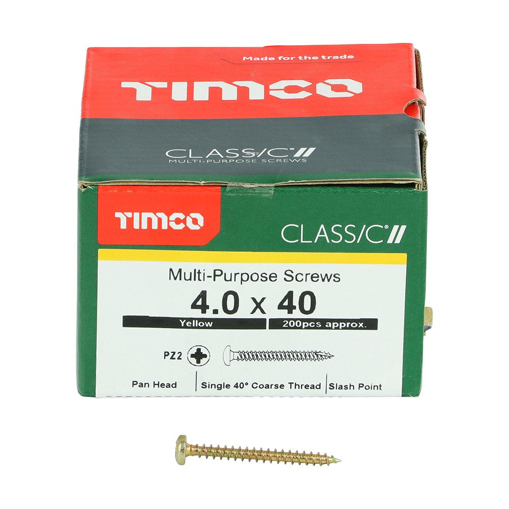 TIMCO Classic Multi-Purpose Pan Head Gold Woodscrews