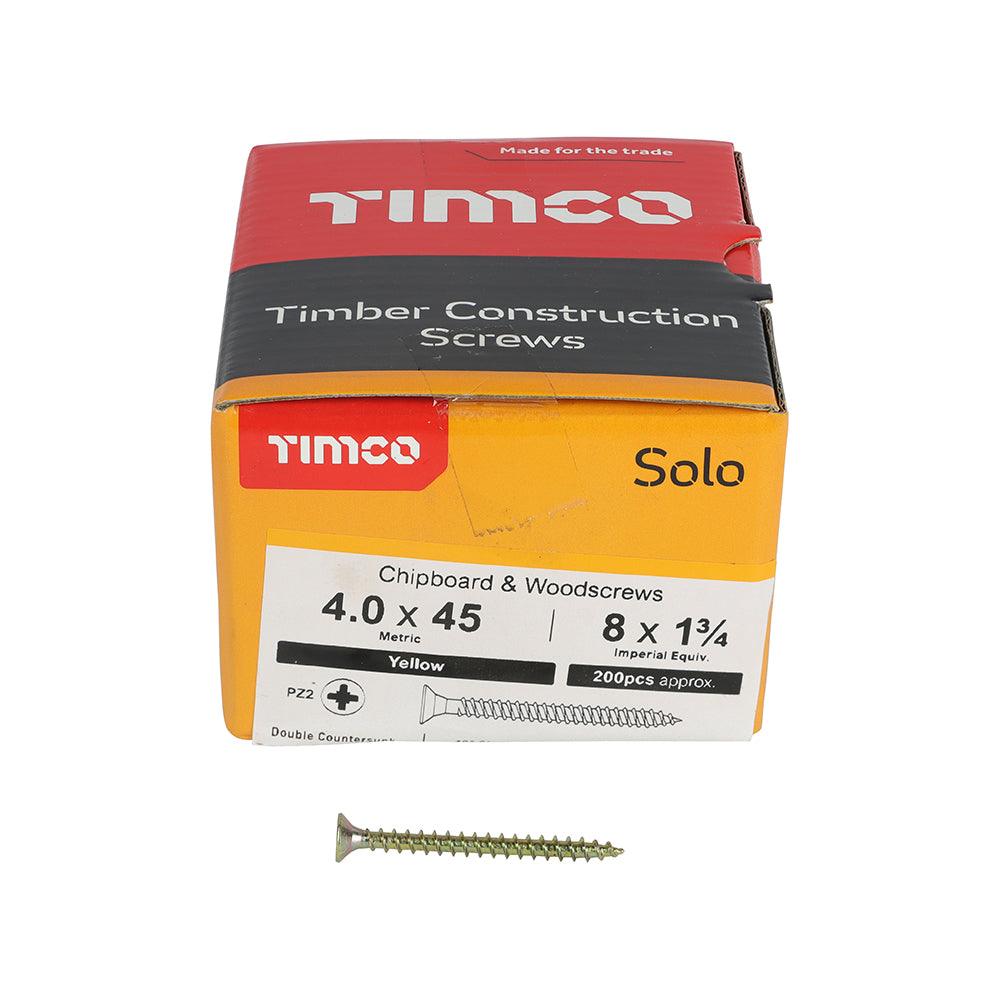 TIMCO Solo Countersunk Gold Woodscrews