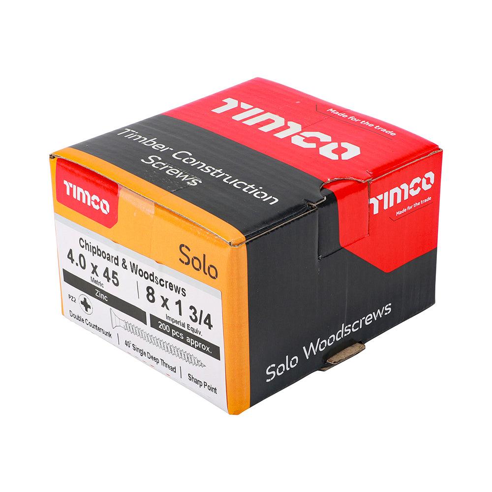 TIMCO Solo Countersunk Silver Woodscrews