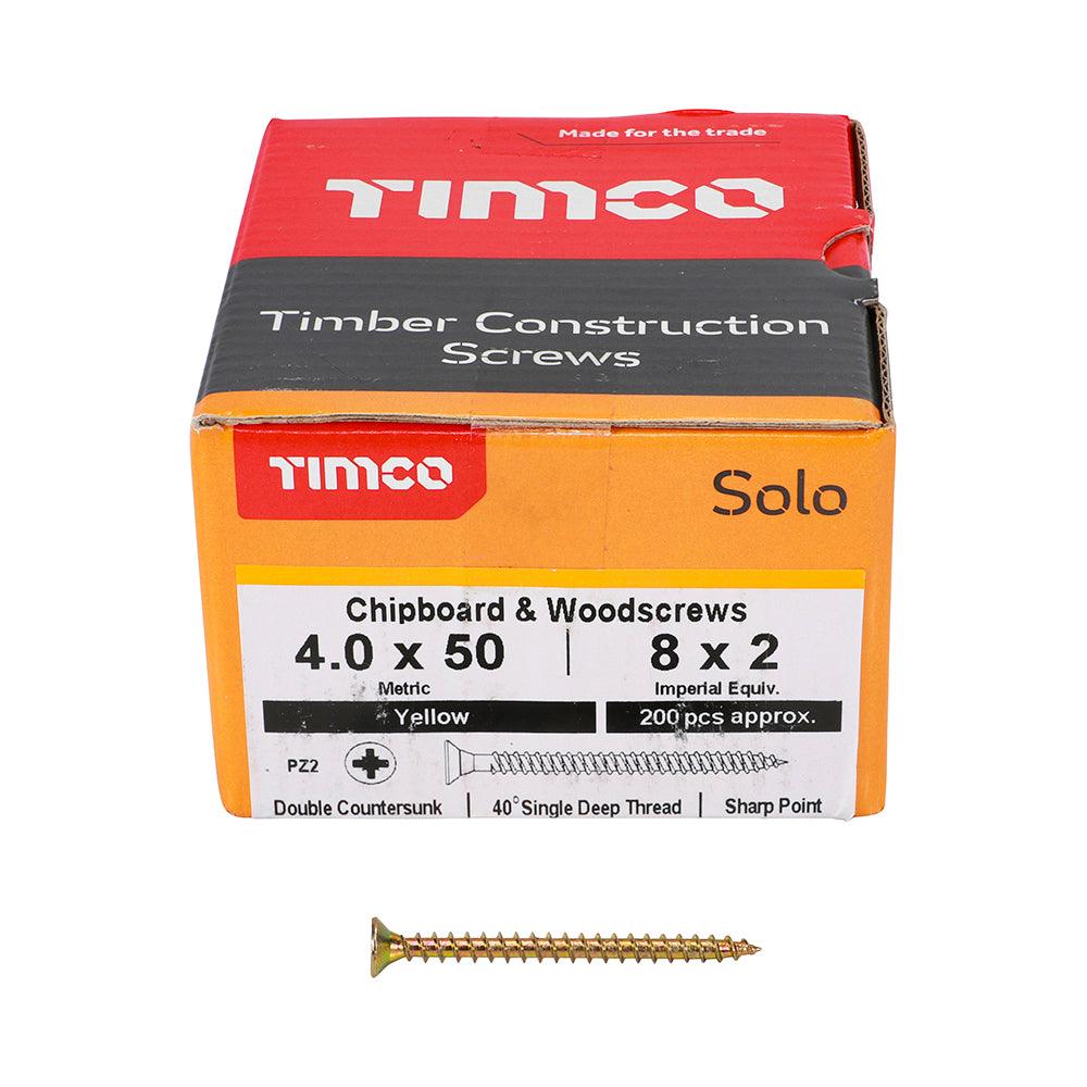 TIMCO Solo Countersunk Gold Woodscrews