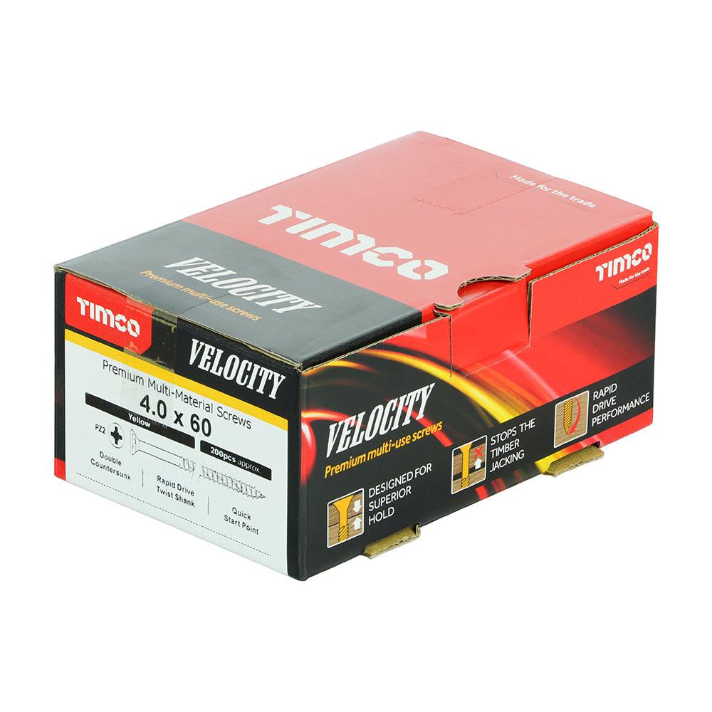 TIMCO Velocity Premium Multi-Use Countersunk Gold Woodscrews