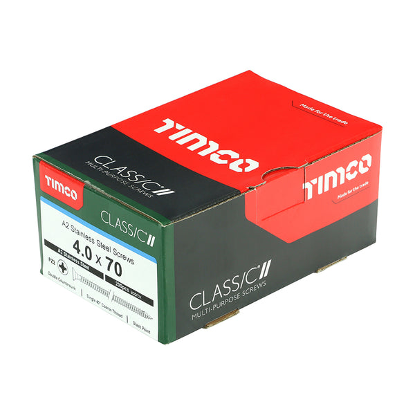 TIMCO Classic Multi-Purpose Countersunk A2 Stainless Steel Woodcrews