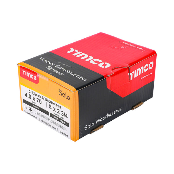 TIMCO Solo Countersunk Gold Woodscrews