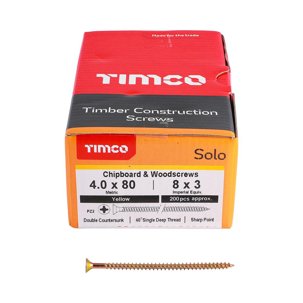 TIMCO Solo Countersunk Gold Woodscrews