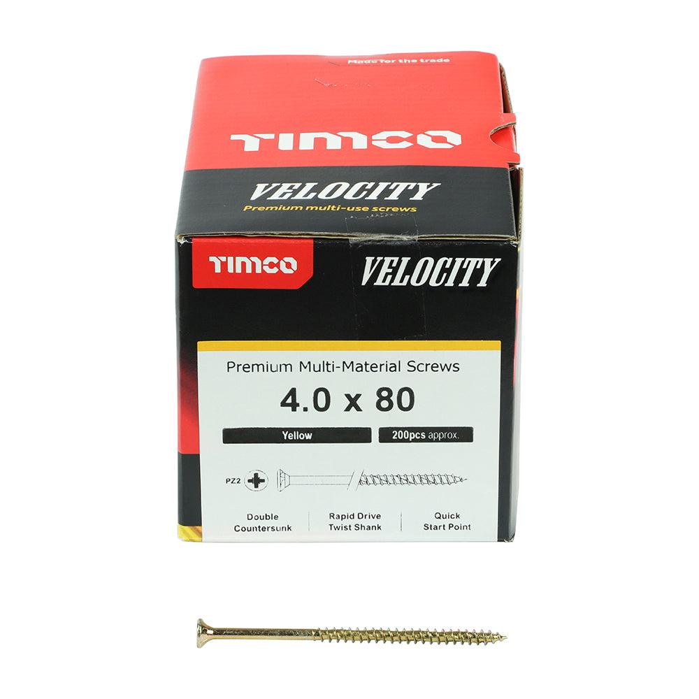 TIMCO Velocity Premium Multi-Use Countersunk Gold Woodscrews