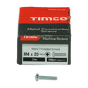 TIMCO Machine Pan Head Silver Screws