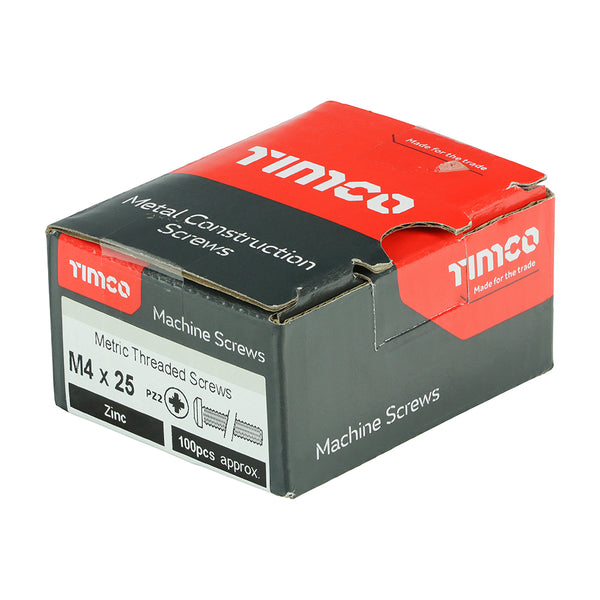 TIMCO Machine Pan Head Silver Screws