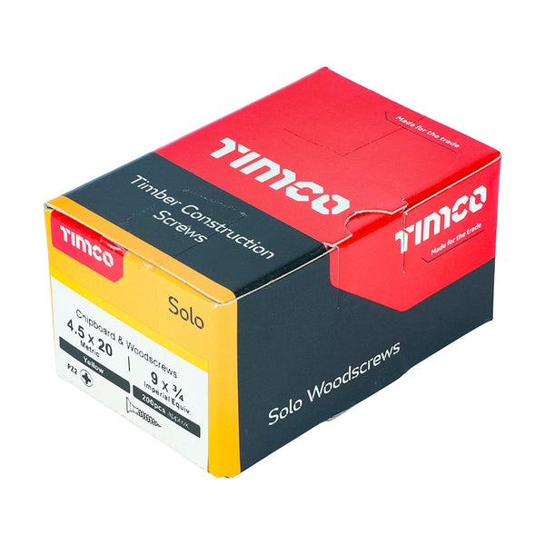 TIMCO Solo Countersunk Gold Woodscrews