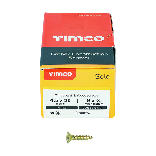 TIMCO Solo Countersunk Gold Woodscrews