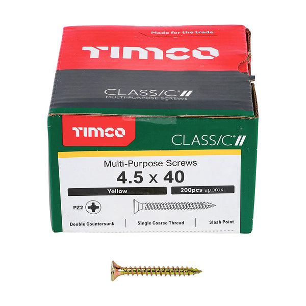 TIMCO Classic Multi-Purpose Countersunk Gold Woodscrews