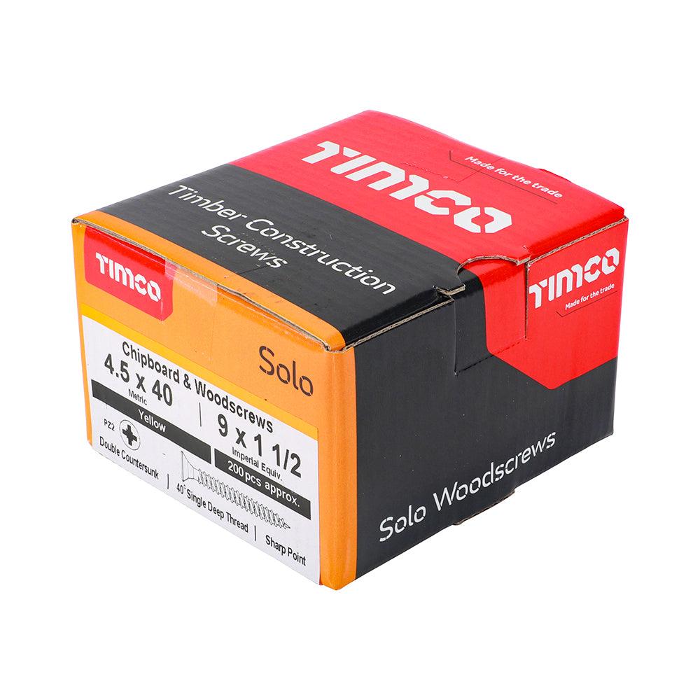 TIMCO Solo Countersunk Gold Woodscrews