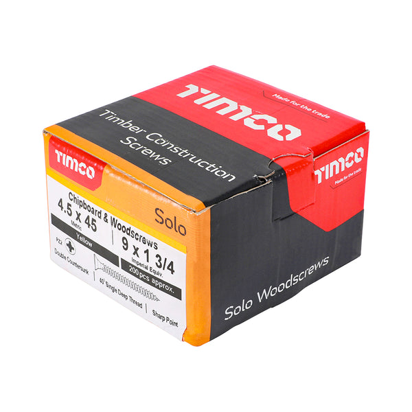 TIMCO Solo Countersunk Gold Woodscrews