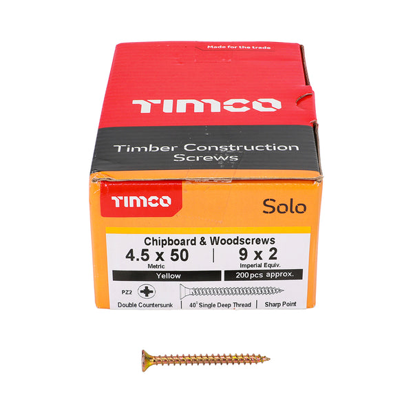 TIMCO Solo Countersunk Gold Woodscrews