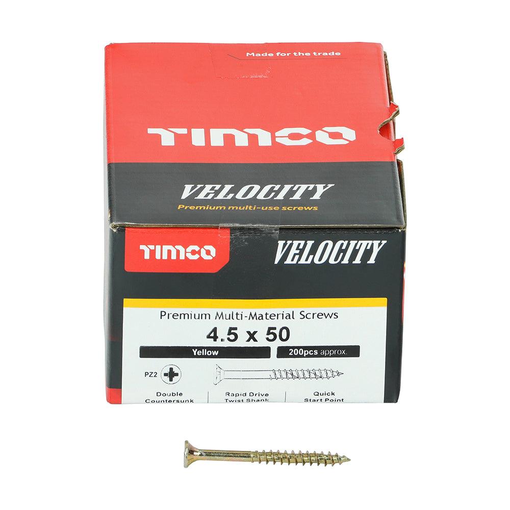 TIMCO Velocity Premium Multi-Use Countersunk Gold Woodscrews