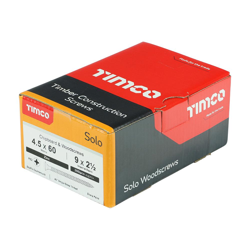 TIMCO Solo Countersunk Silver Woodscrews