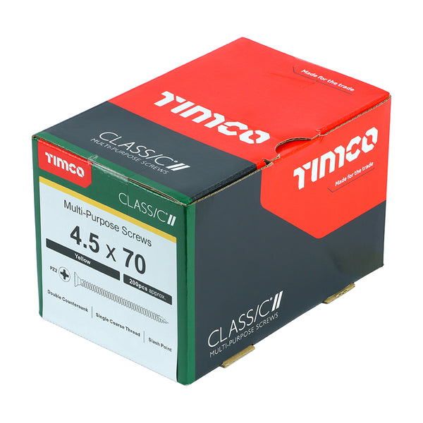 TIMCO Classic Multi-Purpose Countersunk Gold Woodscrews