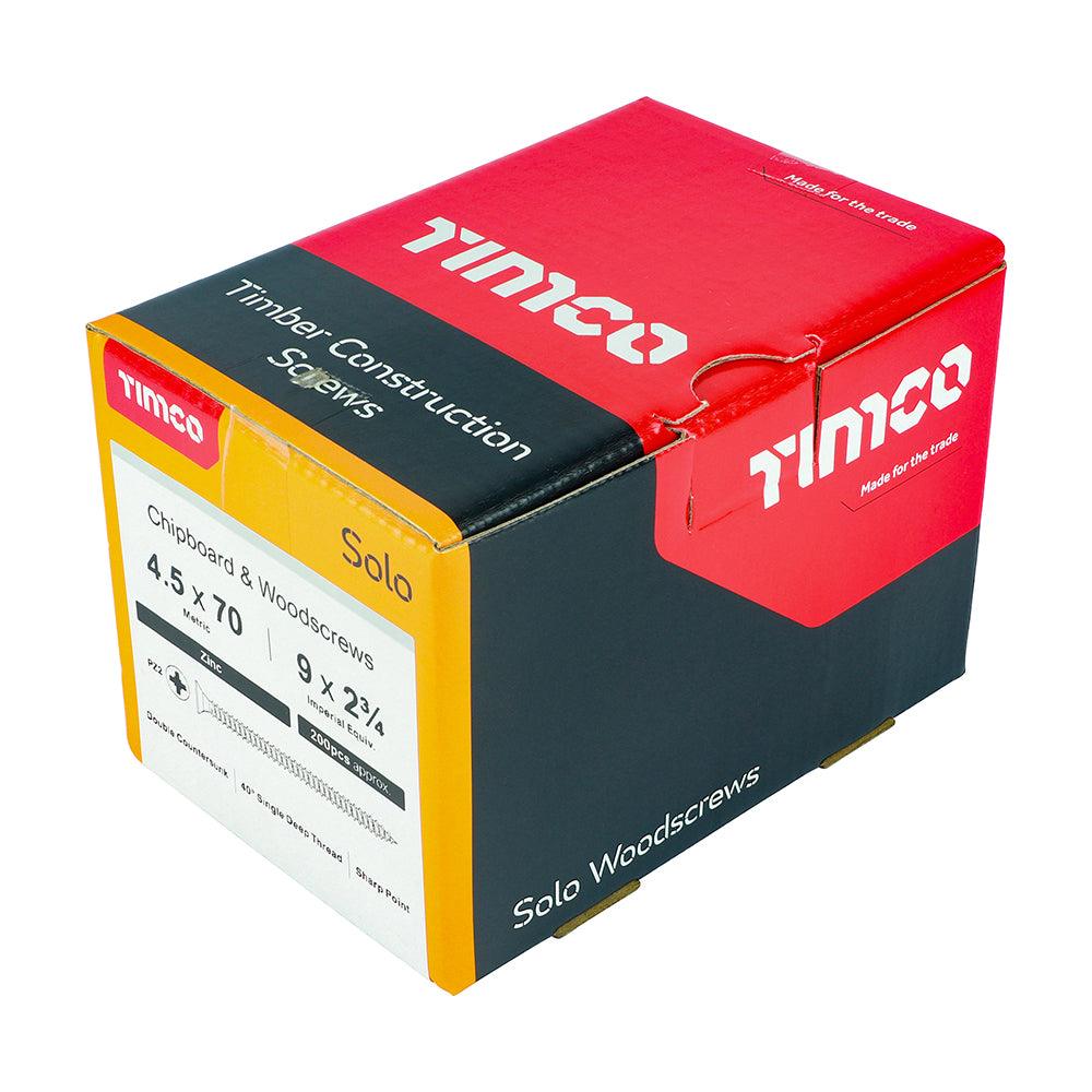 TIMCO Solo Countersunk Silver Woodscrews