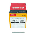 TIMCO Solo Countersunk Silver Woodscrews