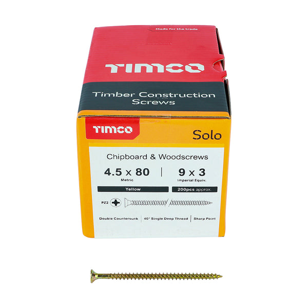 TIMCO Solo Countersunk Gold Woodscrews