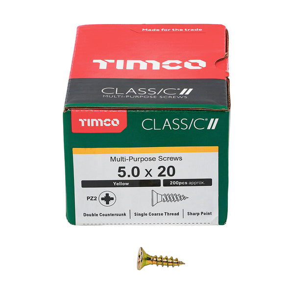 TIMCO Classic Multi-Purpose Countersunk Gold Woodscrews