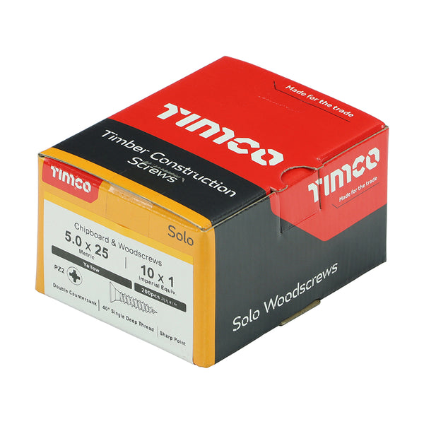 TIMCO Solo Countersunk Gold Woodscrews