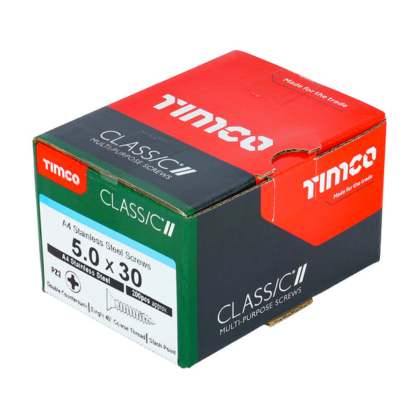 TIMCO Classic Multi-Purpose Countersunk A4 Stainless Steel Woodcrews