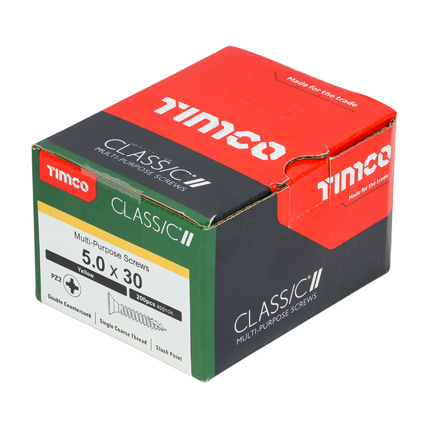 TIMCO Classic Multi-Purpose Countersunk Gold Woodscrews