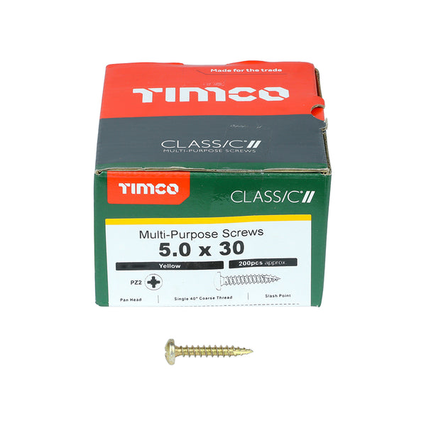 TIMCO Classic Multi-Purpose Pan Head Gold Woodscrews