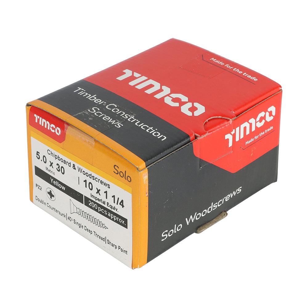 TIMCO Solo Countersunk Gold Woodscrews