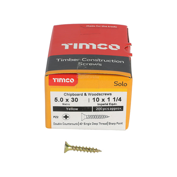 TIMCO Solo Countersunk Gold Woodscrews