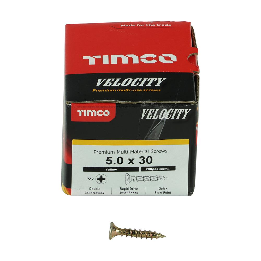 TIMCO Velocity Premium Multi-Use Countersunk Gold Woodscrews