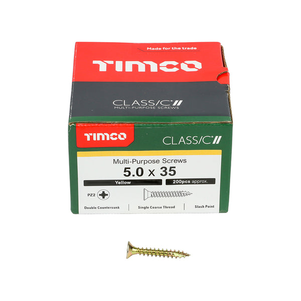 TIMCO Classic Multi-Purpose Countersunk Gold Woodscrews