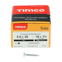 TIMCO Solo Countersunk Silver Woodscrews