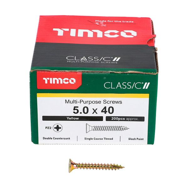 TIMCO Classic Multi-Purpose Countersunk Gold Woodscrews