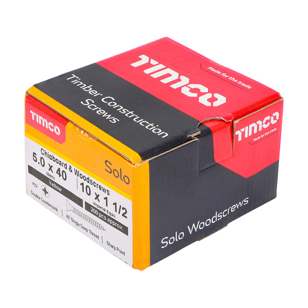 TIMCO Solo Countersunk Gold Woodscrews