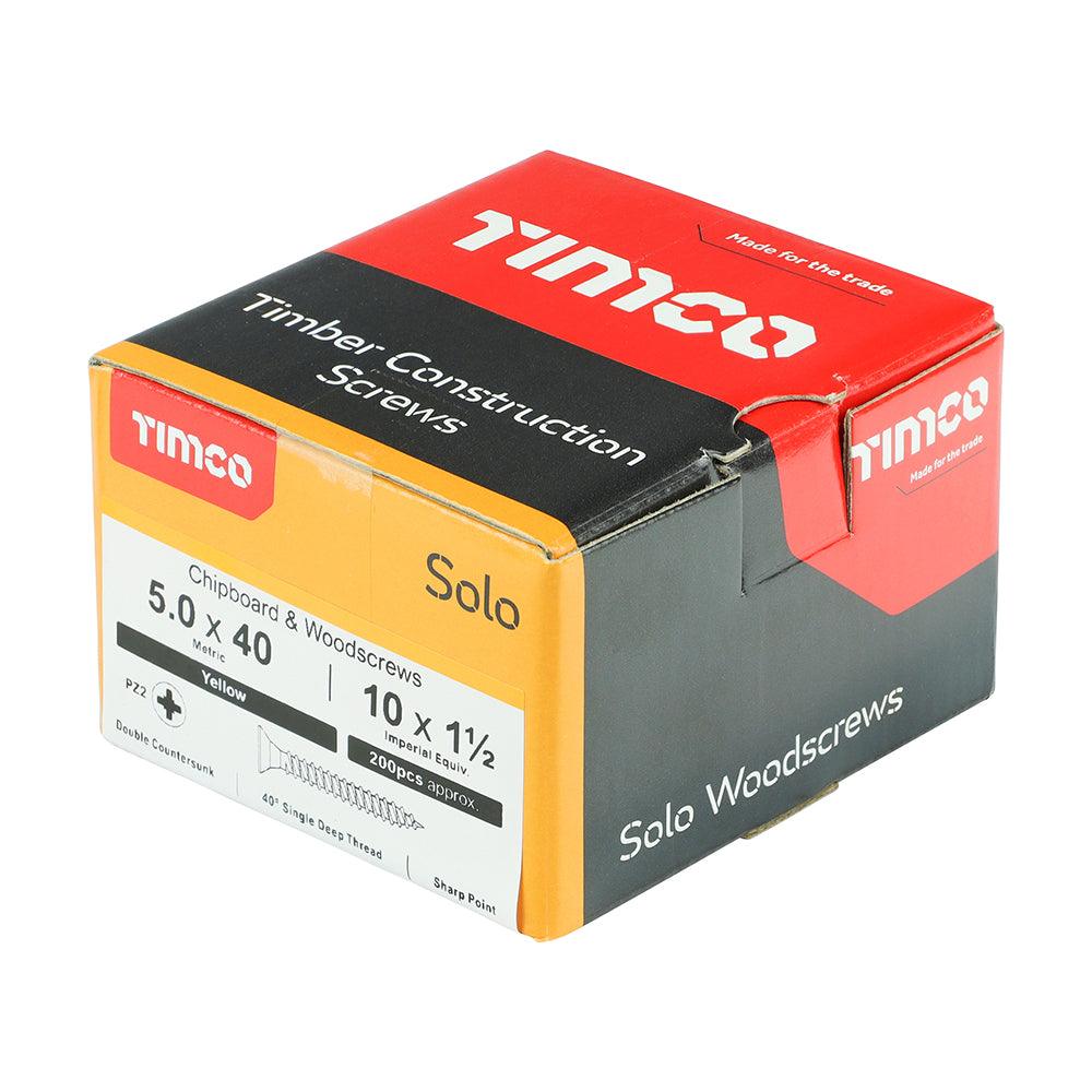 TIMCO Solo Countersunk Gold Woodscrews