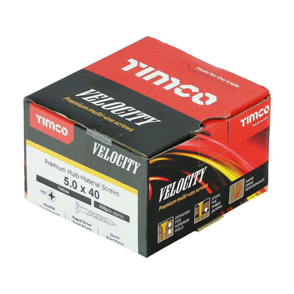 TIMCO Velocity Premium Multi-Use Countersunk Gold Woodscrews