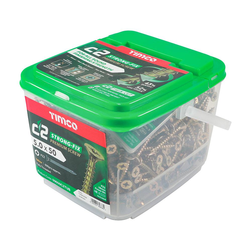 TIMCO C2 Strong-Fix Multi-Purpose Premium Countersunk Gold Woodscrews