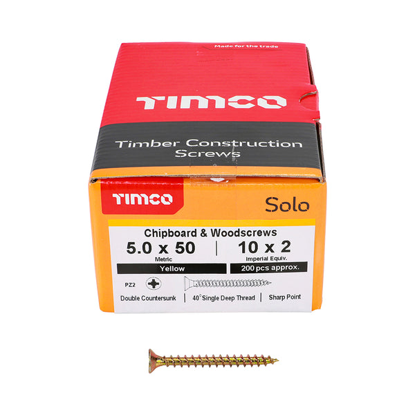 TIMCO Solo Countersunk Gold Woodscrews