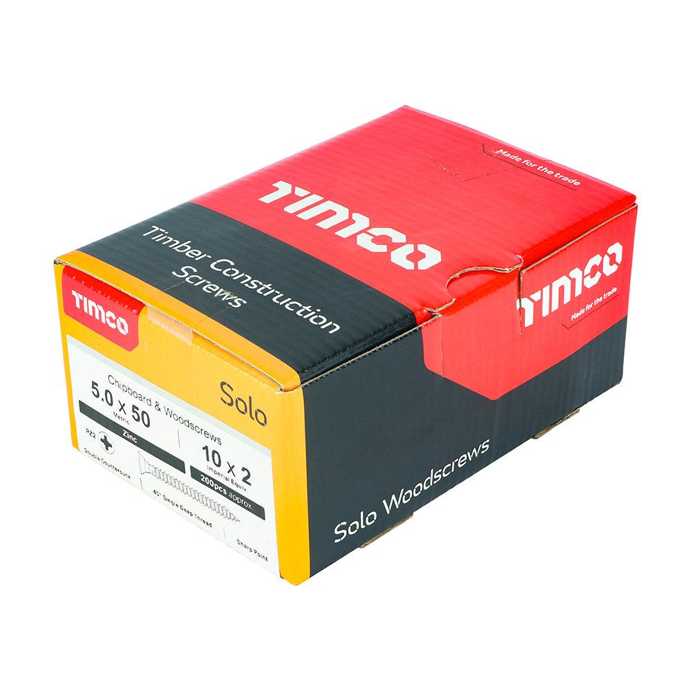 TIMCO Solo Countersunk Silver Woodscrews