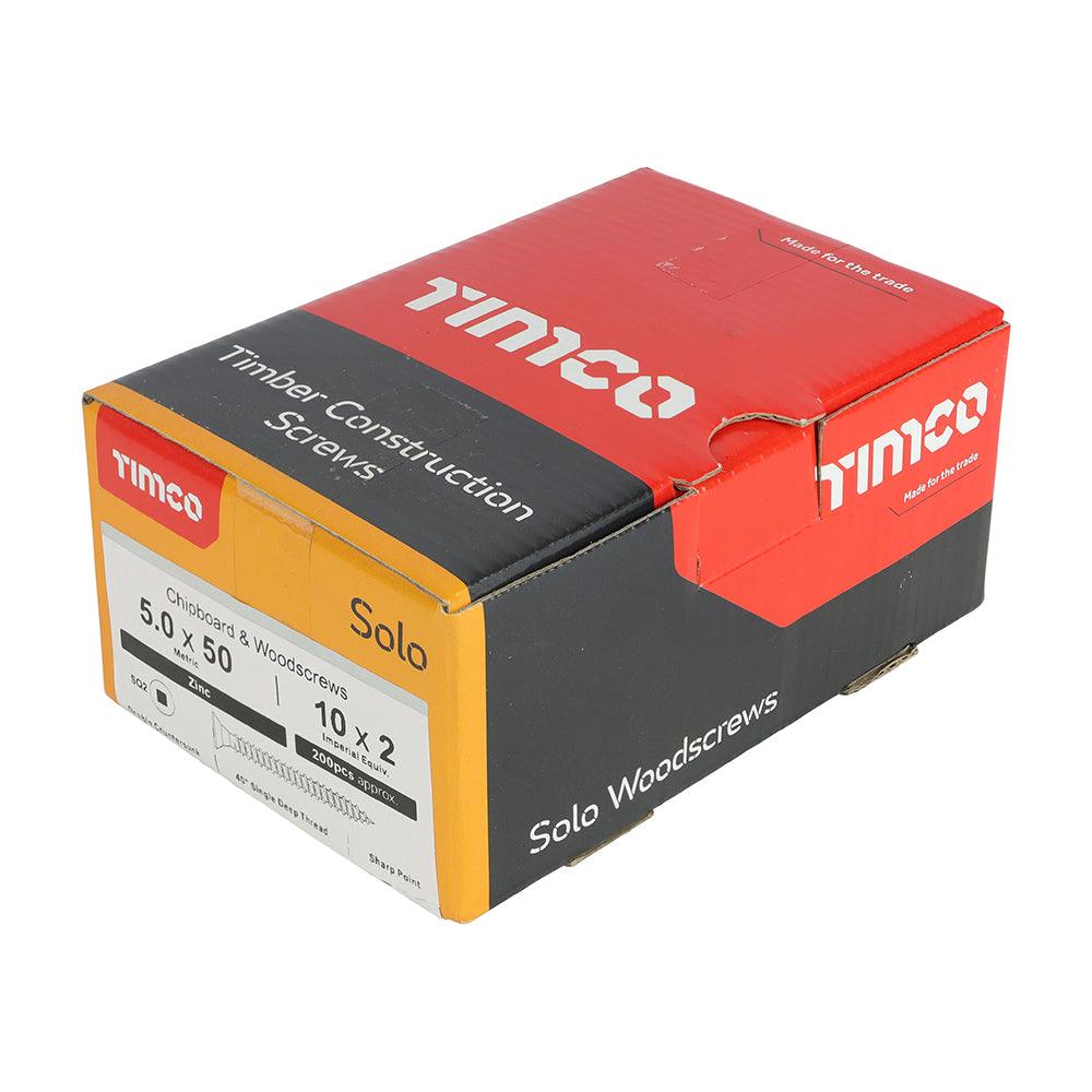 TIMCO Solo Countersunk Silver Woodscrews