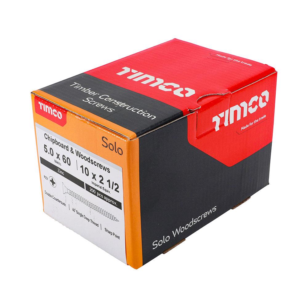 TIMCO Solo Countersunk Silver Woodscrews